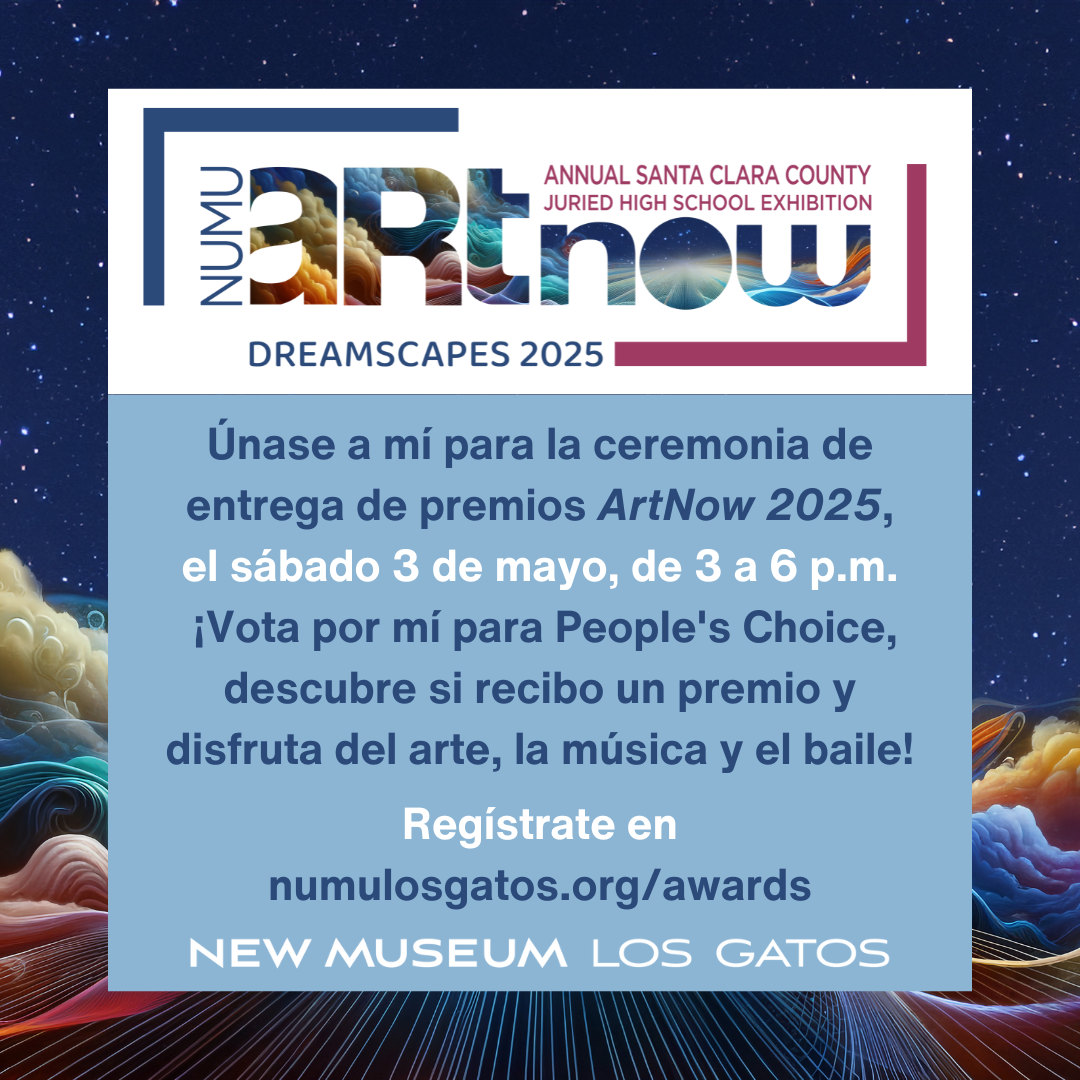  Únase a mí para la ceremonia de entrega de premios ArtNow 2025, el sábado 3 de mayo, de 3 a 6 p.m. ¡Vota por mí para People's Choice, descubre si recibo un premio y disfruta del arte, la música y el baile! 