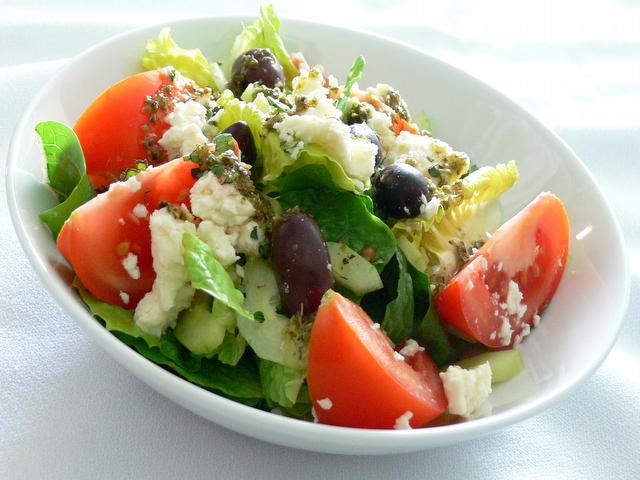 Greek Salad from the meal planning menu