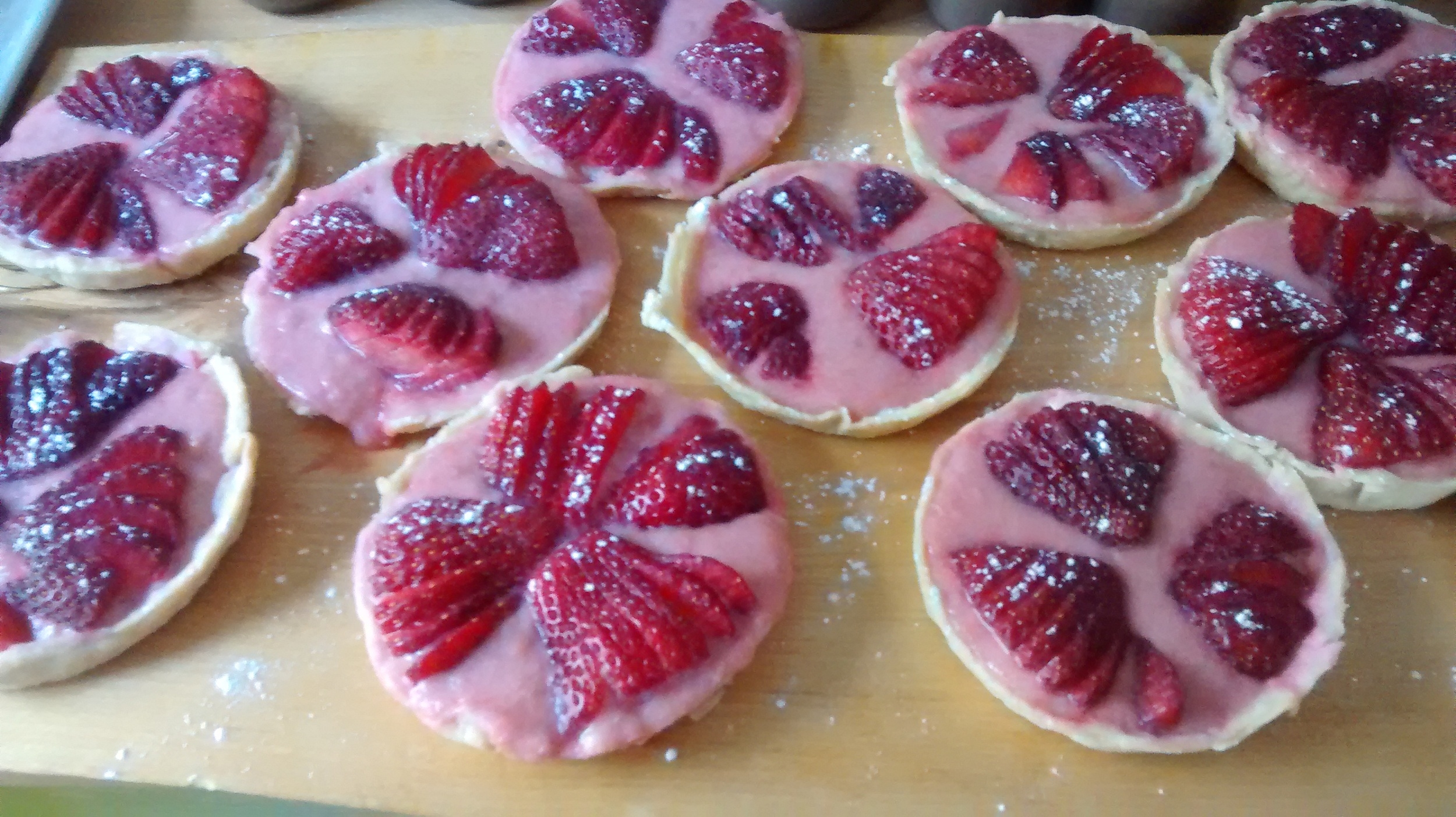 Strawberry Rhubarb Tarts