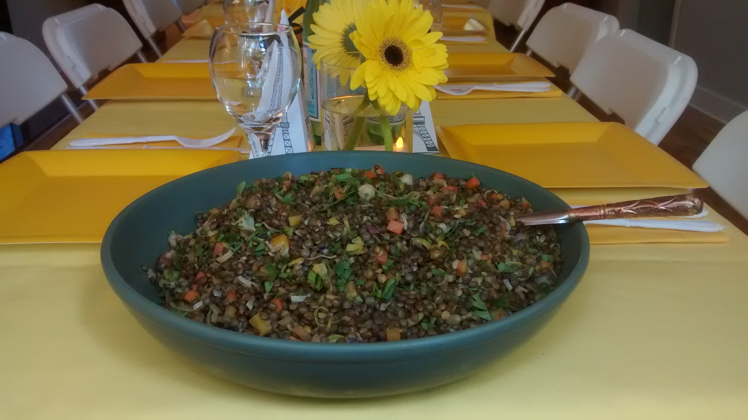 Puy lentil salad with Dijon dressing
