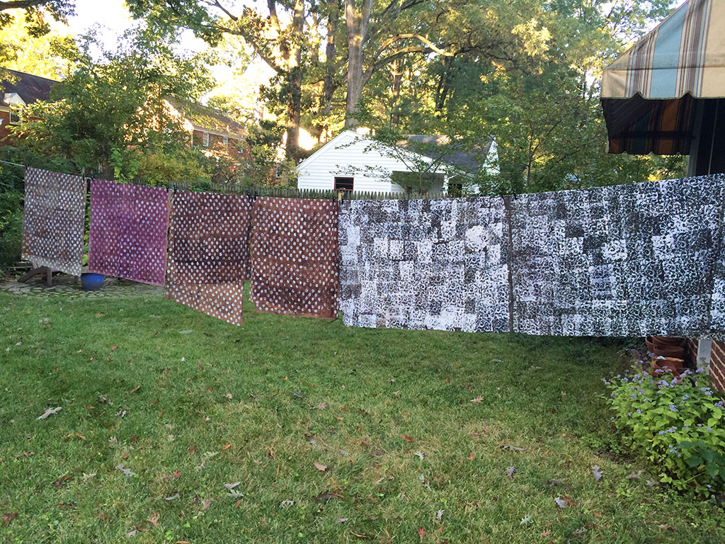 The clothesline as I left for work.