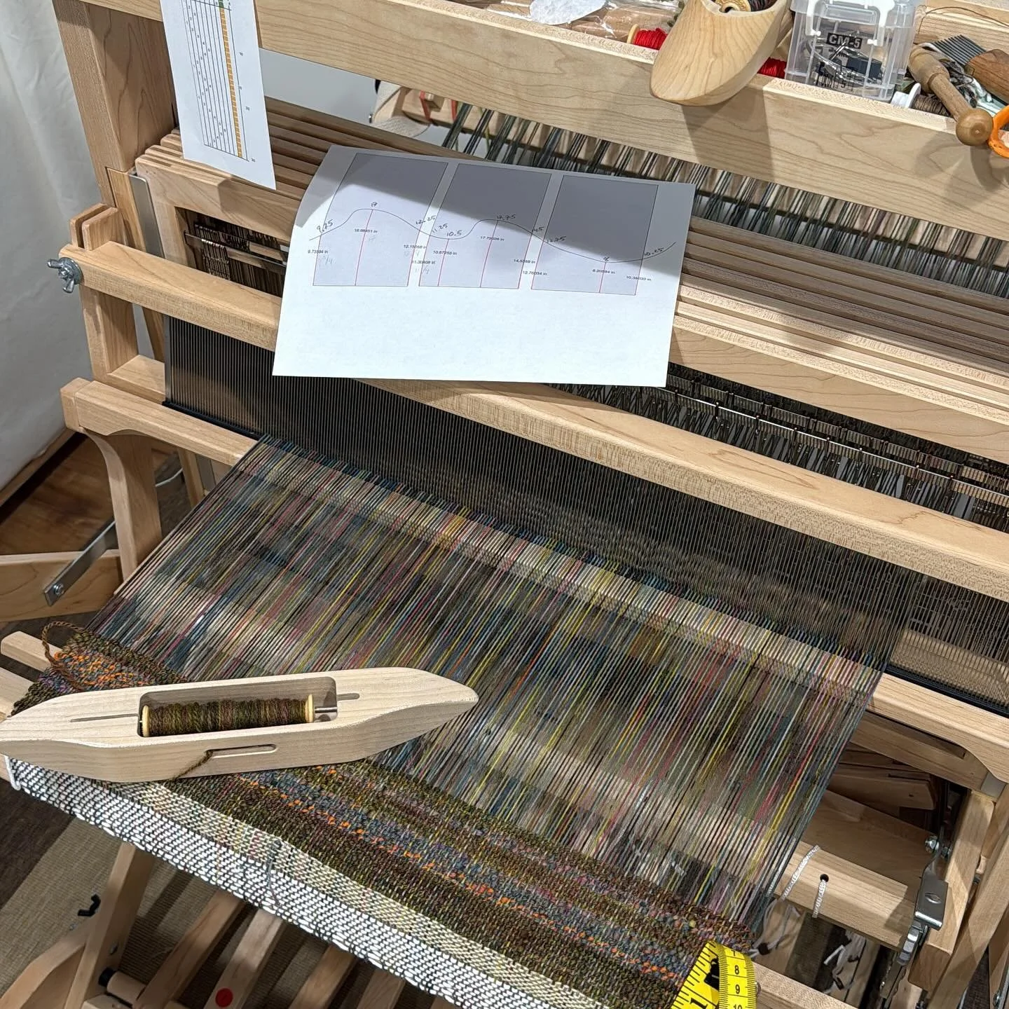 And so it begins&hellip; #handweaving @artclothnetwork @hyattsvillefiberartsguild