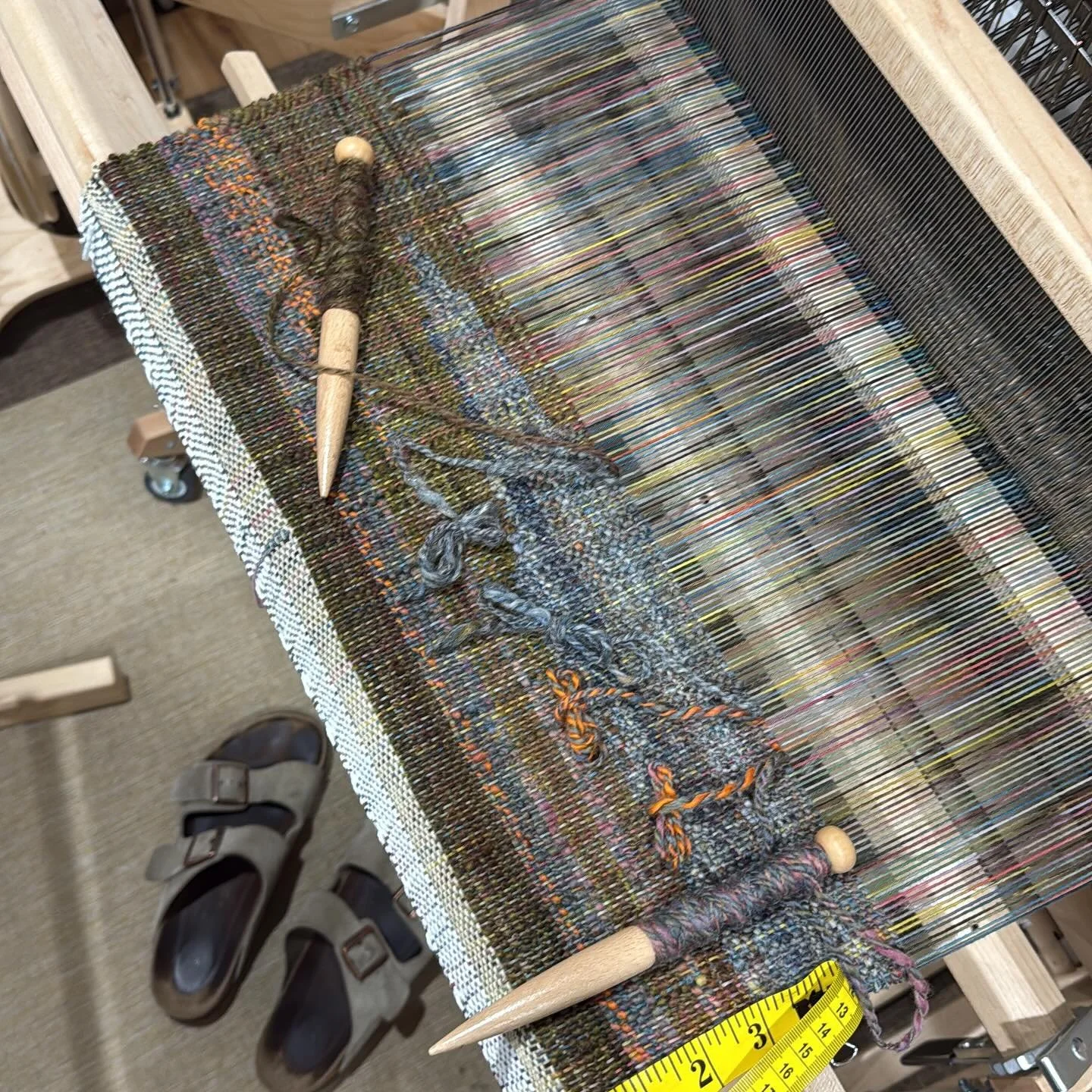 Way more complexity than I&rsquo;m used to, but I think it&rsquo;ll pay off in the end. #handweaving @artclothnetwork @hyattsvillefiberartsguild
