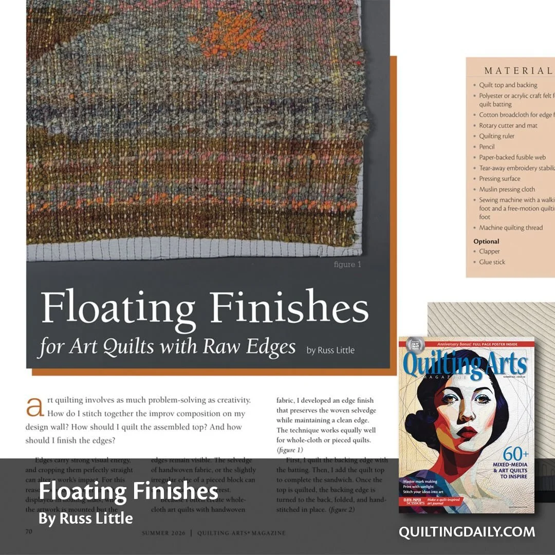 I&rsquo;m delighted to share the news that I have an article in the Summer 2026 issue of &ldquo;Quilting Arts&rdquo; magazine, which is available today in digital form and will be arriving shortly on newsstands and in print subscribers&rsquo; mailbox