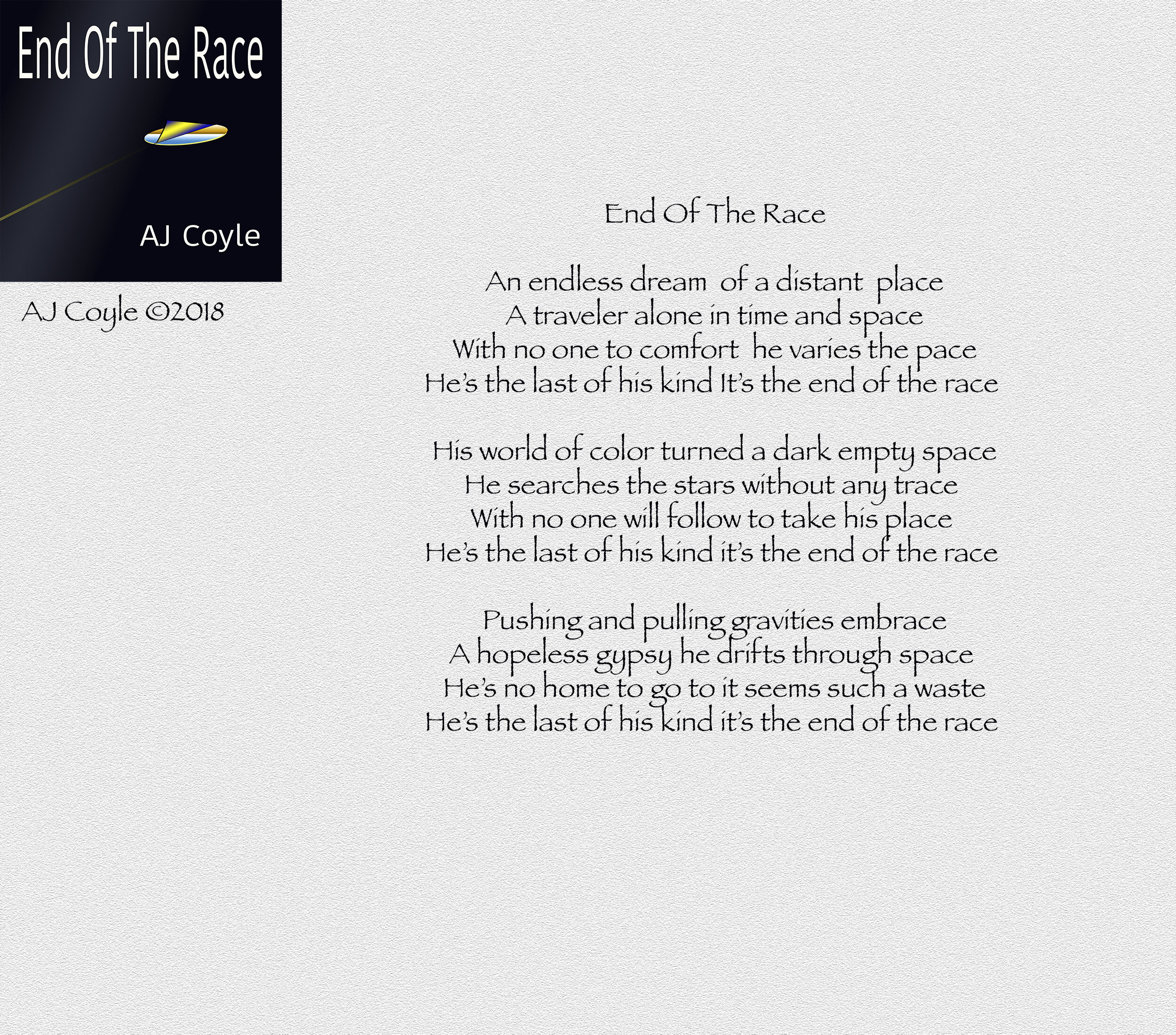 End Of The Race - AJ Coyle