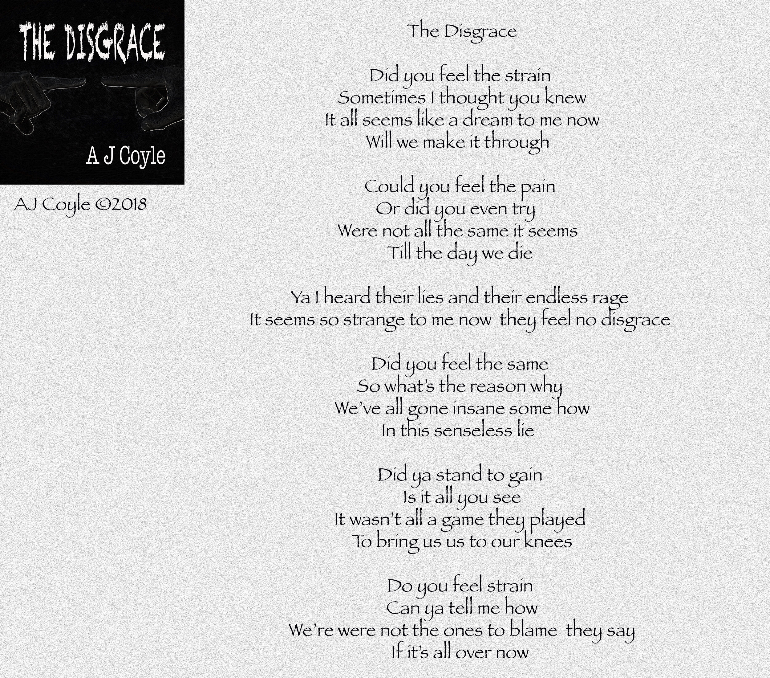 The Disgrace - AJ Coyle