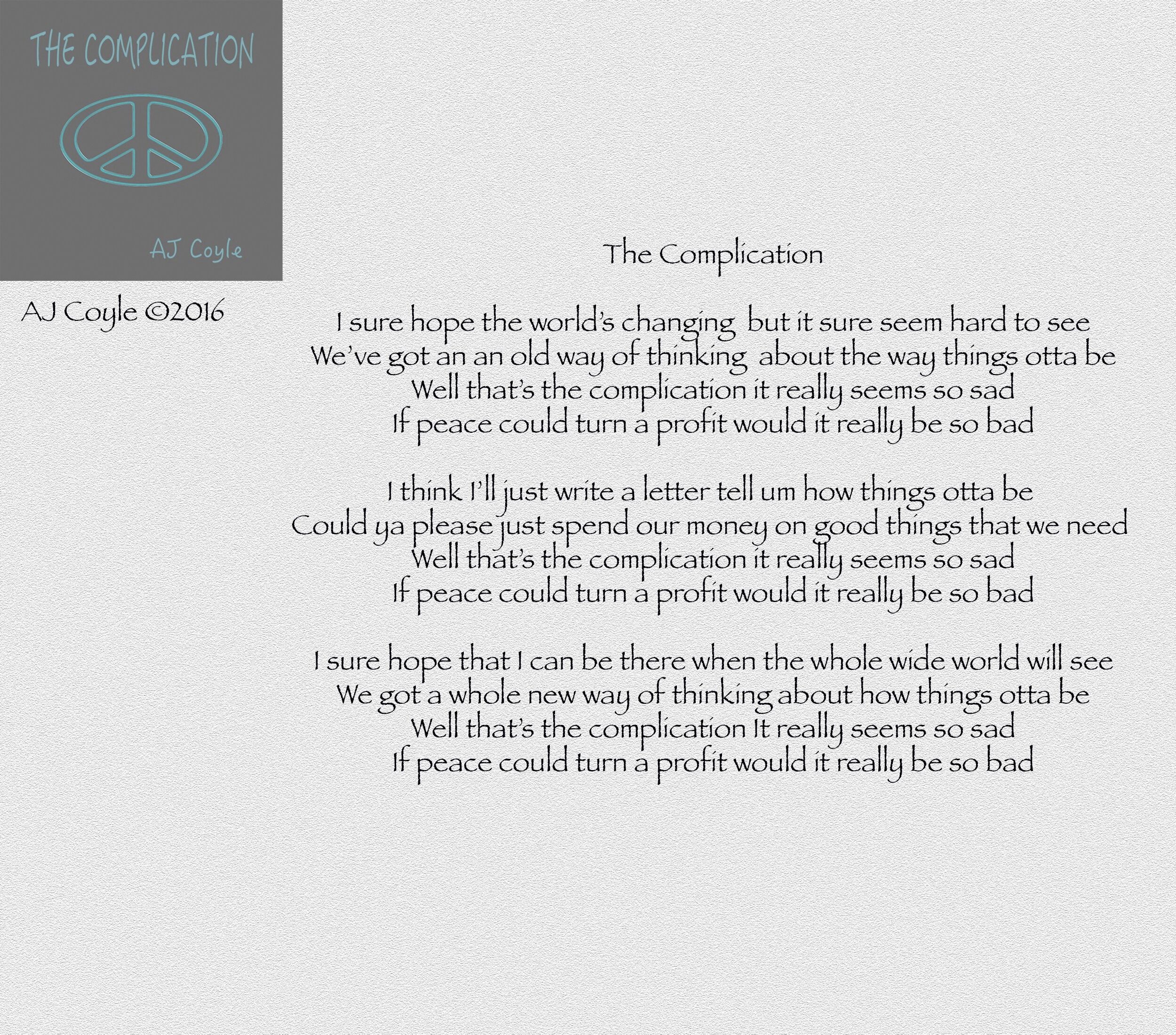 The Complication - AJ Coyle