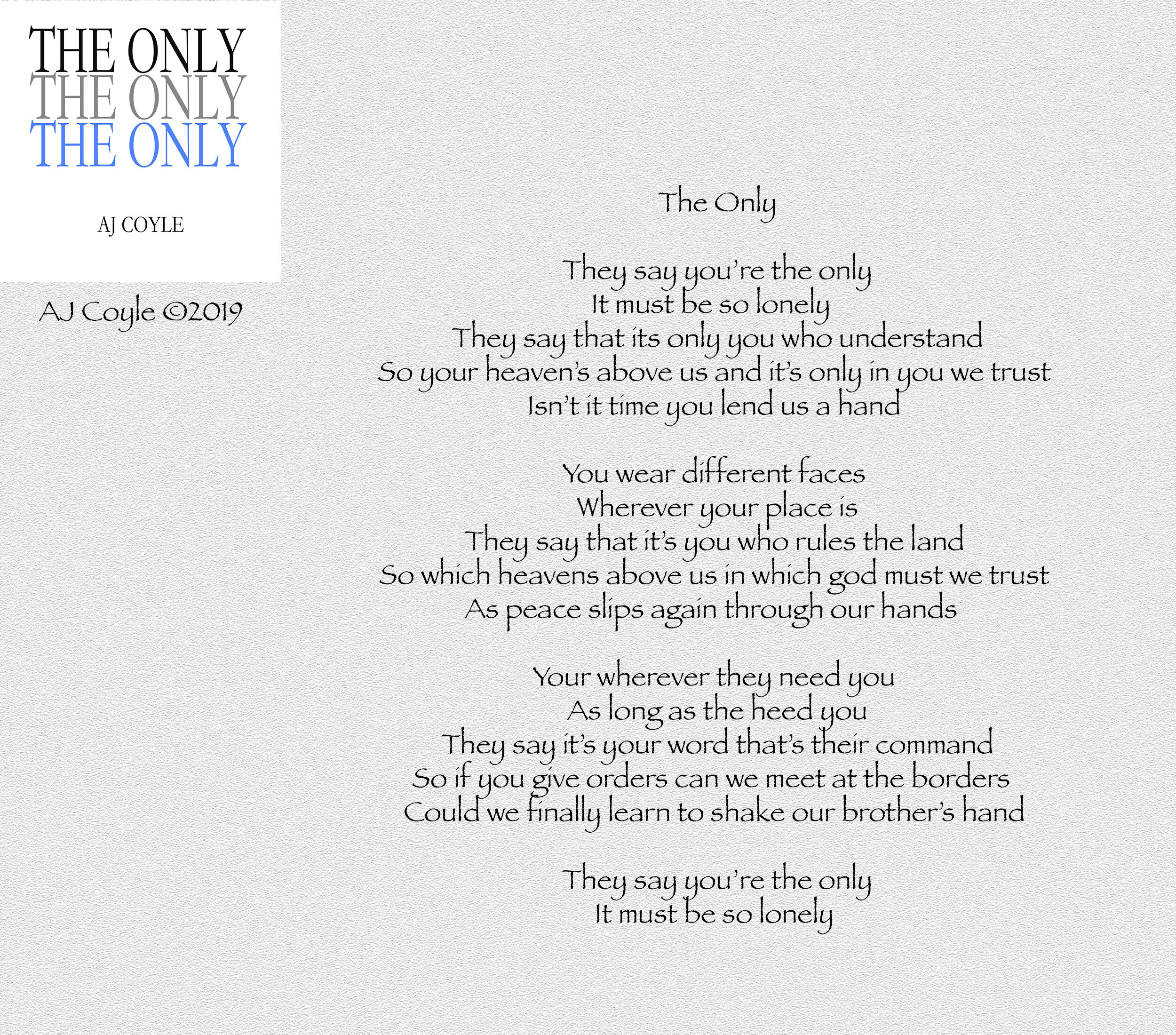 The Only - AJ Coyle