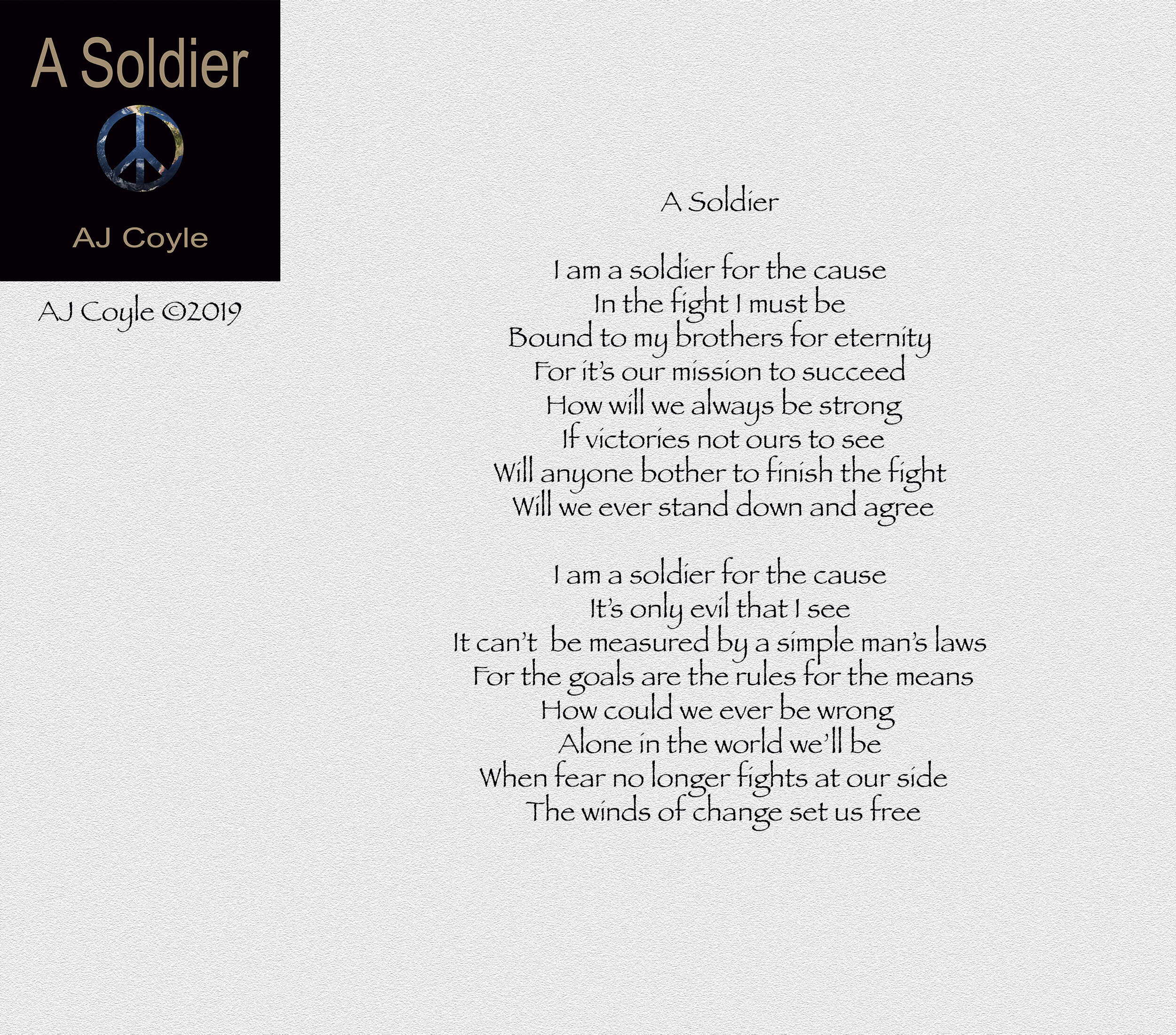 A Soldier - AJ Coyle