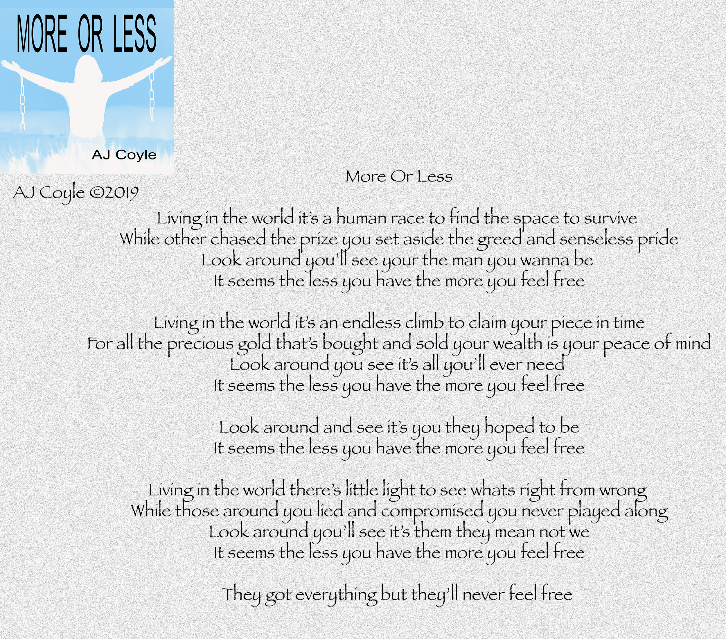 More Or Less - AJ Coyle