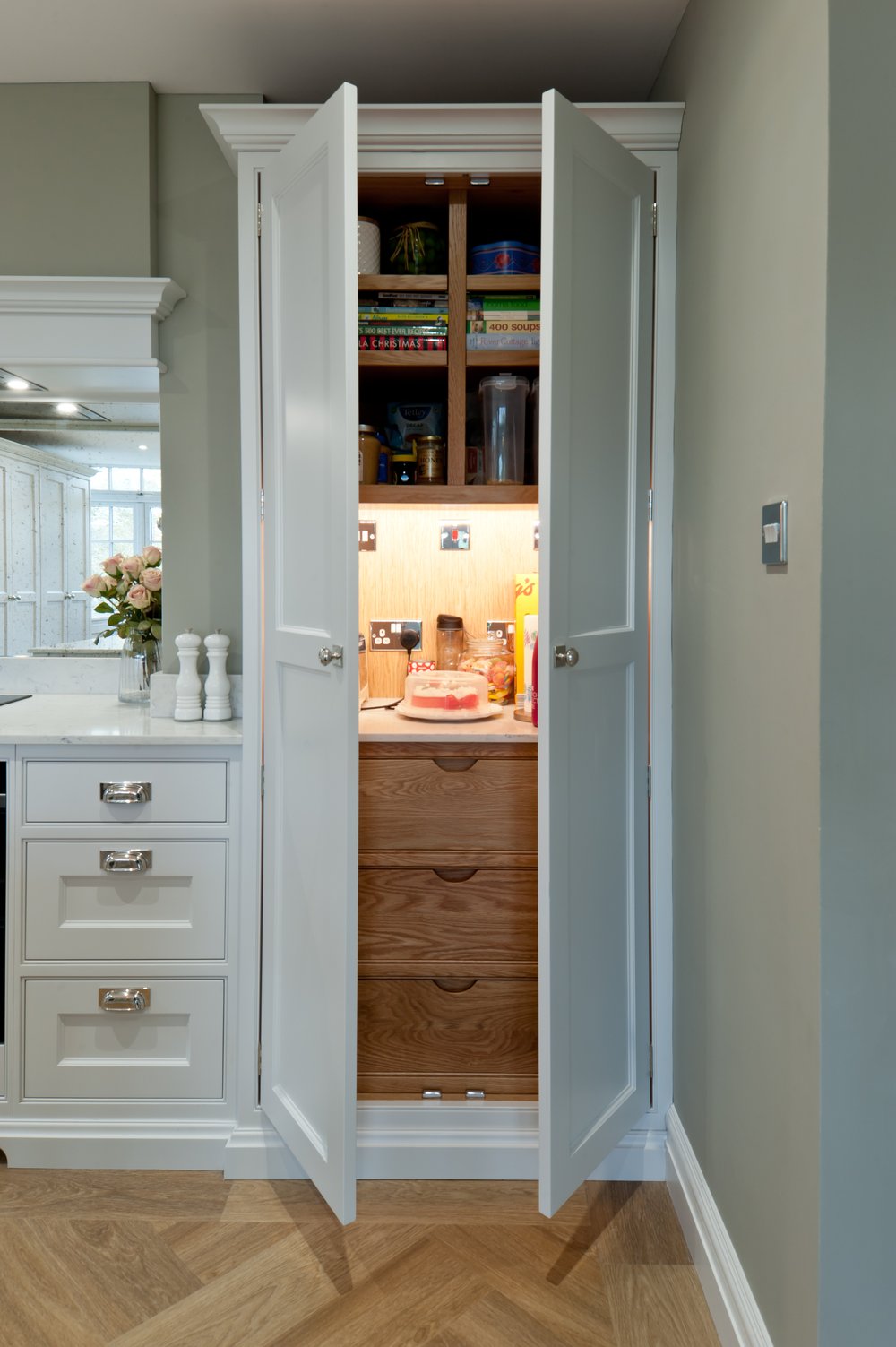 Internal larder lighting.