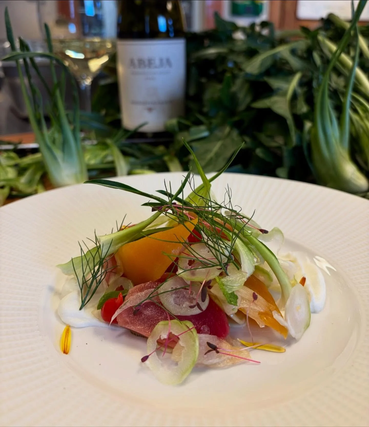 If you’ve had the pleasure of walking around @abejawineryinn you know how lovely their land and buildings are, offering views of the Blues to the east, and the valley to the west. 
Simultaneously stunning is the food coming out of the kitchen.