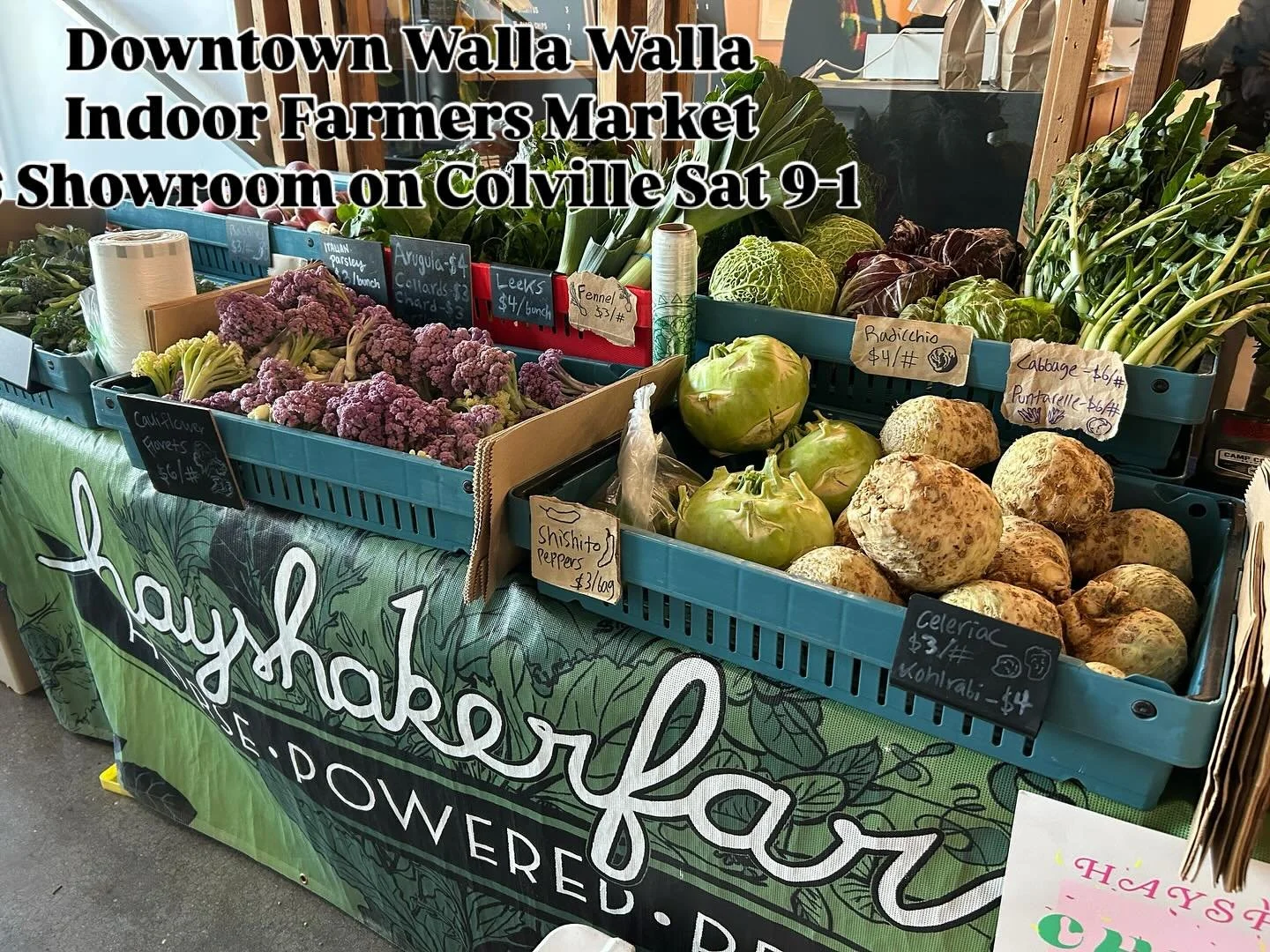 @downtownfarmersmarketww Saturday 9-1! Showroom on Colville