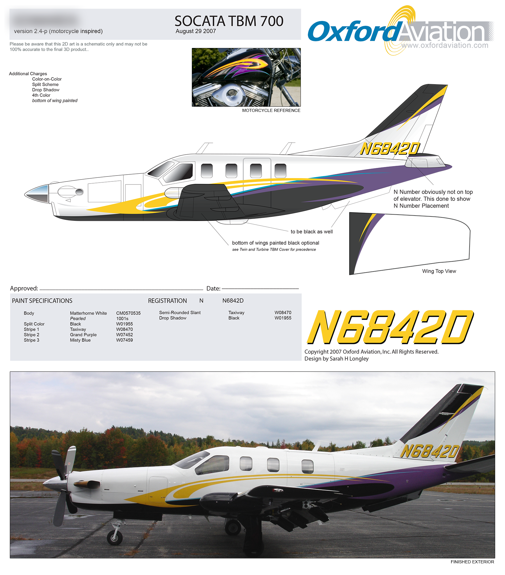 TBM 700 Exterior Paint Scheme