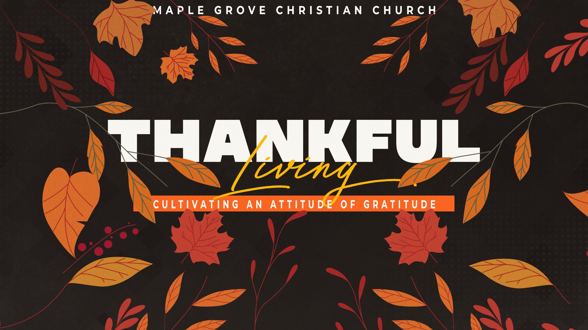 Thankful Living • Nov. 28, 20121