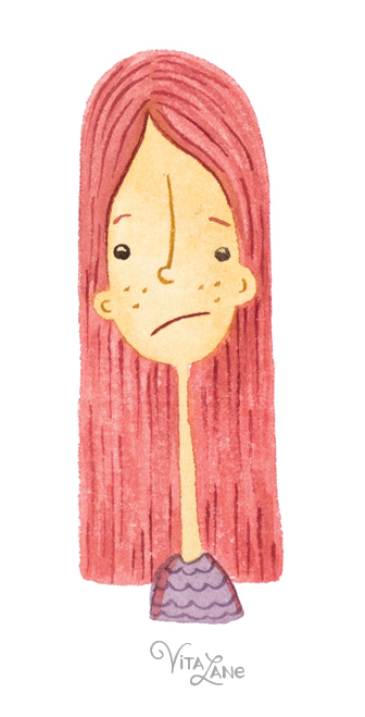 This is Hannah. She normally enjoys coffee, hiking and peanut butter sandwiches but is upset today because her dog destroyed her favorite handbag.