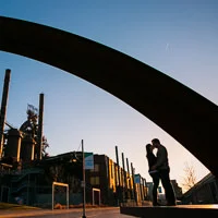 Glimpse: Laura + Bryan, Steel Stacks + Lehigh University Engagement Photography