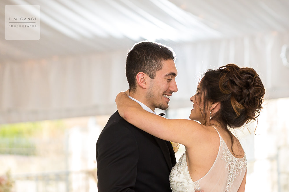  It’s so sweet to see Kailey + Elias sharing a laugh during a special and personal first dance. 