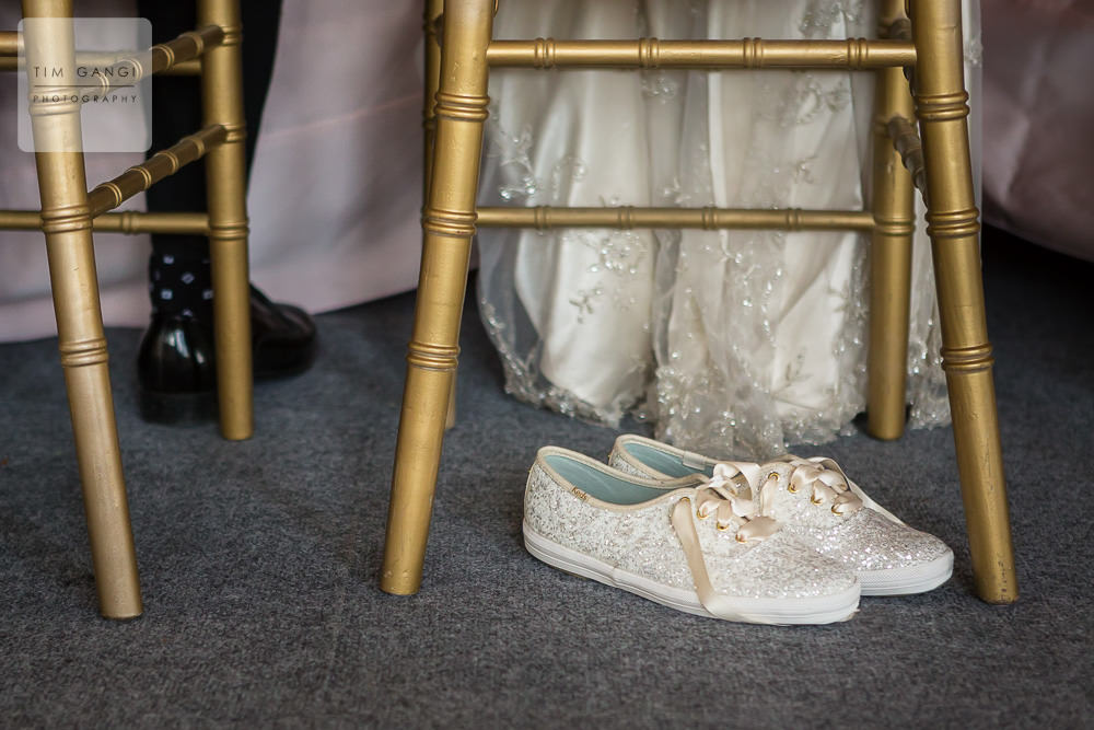  Having a pair of cute sparkly reception shoes is always a good idea! 