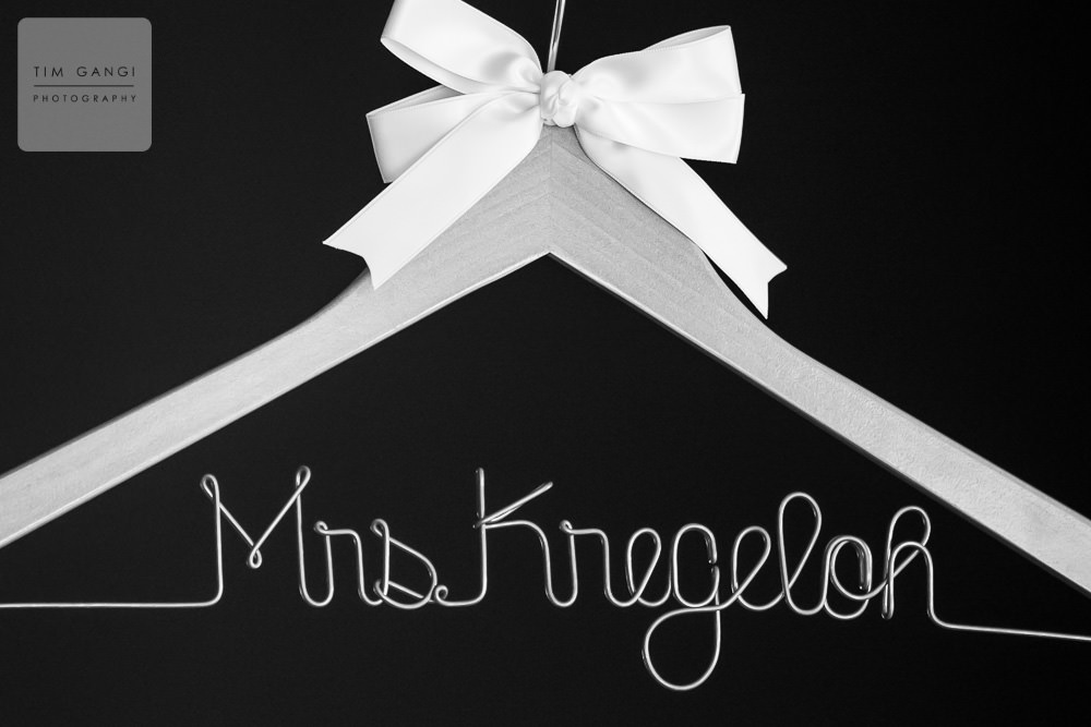  Personalized wedding hangers are always a good idea :)  