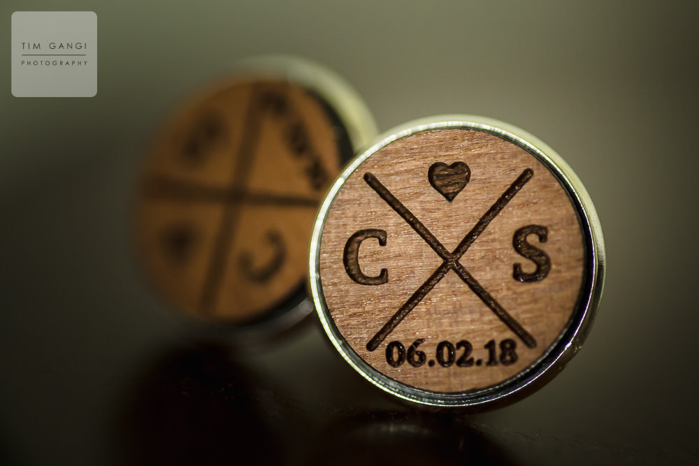 Customized cuff links are a great way to make a small detail much more special.