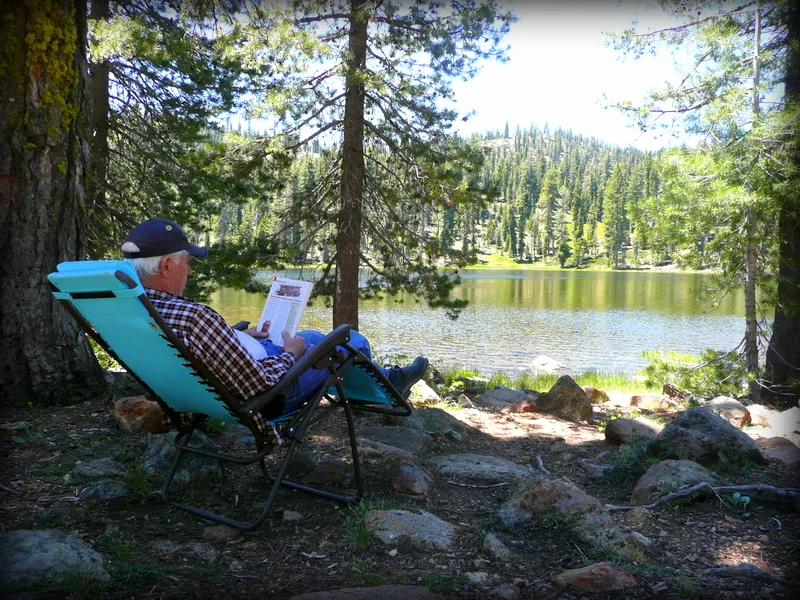 Relaxing at the lake