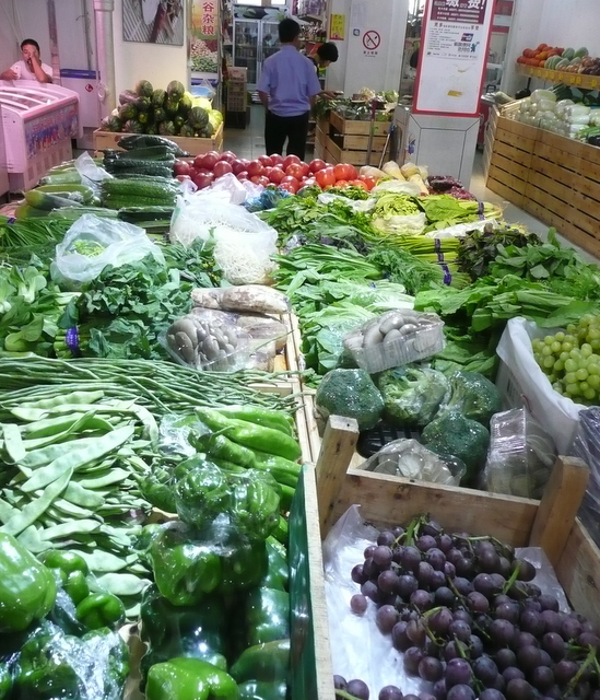 Fresh fruit and vegetables at the market