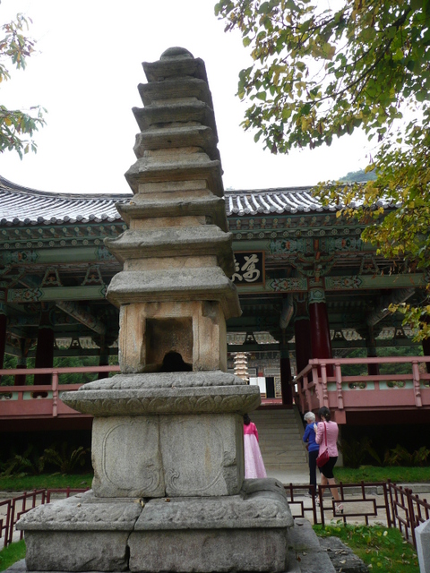 Bohoyon Buddhist Temple built in 11th century. People are free to practice religion, as long as it fits into these four categories: Protestant or Catholic Christianity, Buddhism or Korean Taoism called Chondoism.
