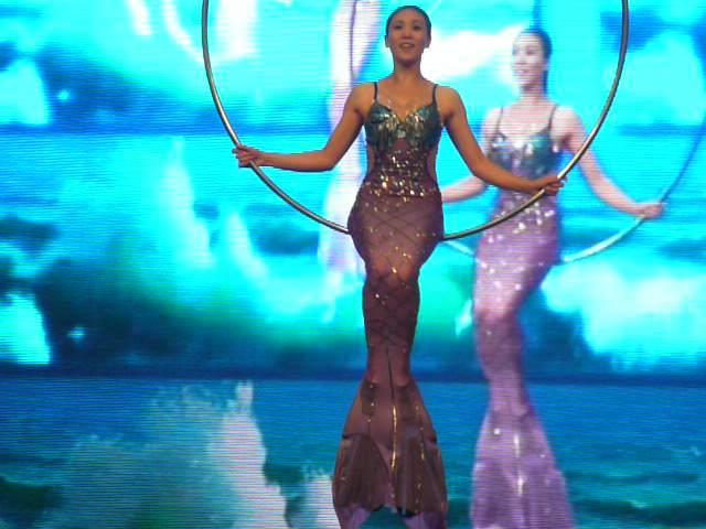 Mermaid swimmer at the Dolphinarium