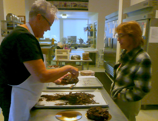 Condra Easley at Patisserie Angelica