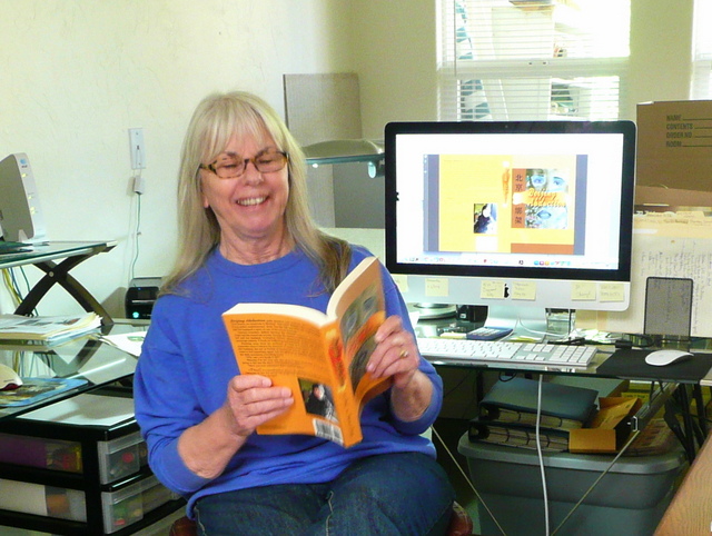 Linda Price translated these images into the distinctive cover design with bold and tertiary colors in geometric bands, accented with the Chinese characters for each title.