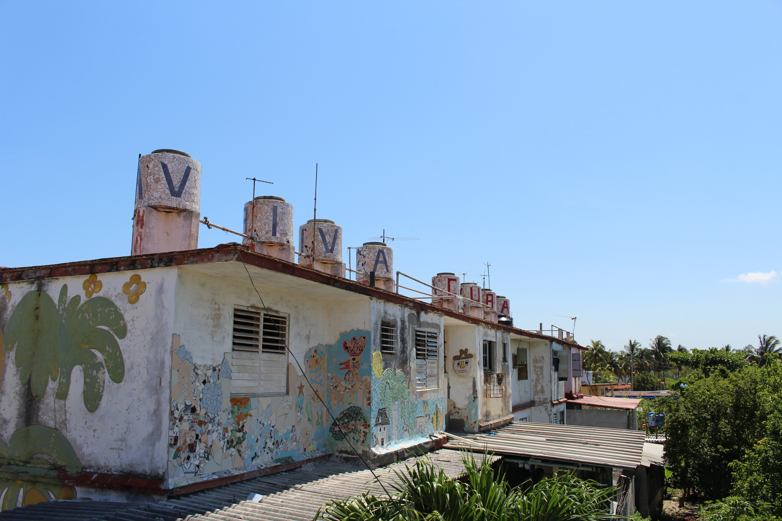 Jose Fuster ran out of room in his own house and started putting his art throughout the whole neighborhood.
