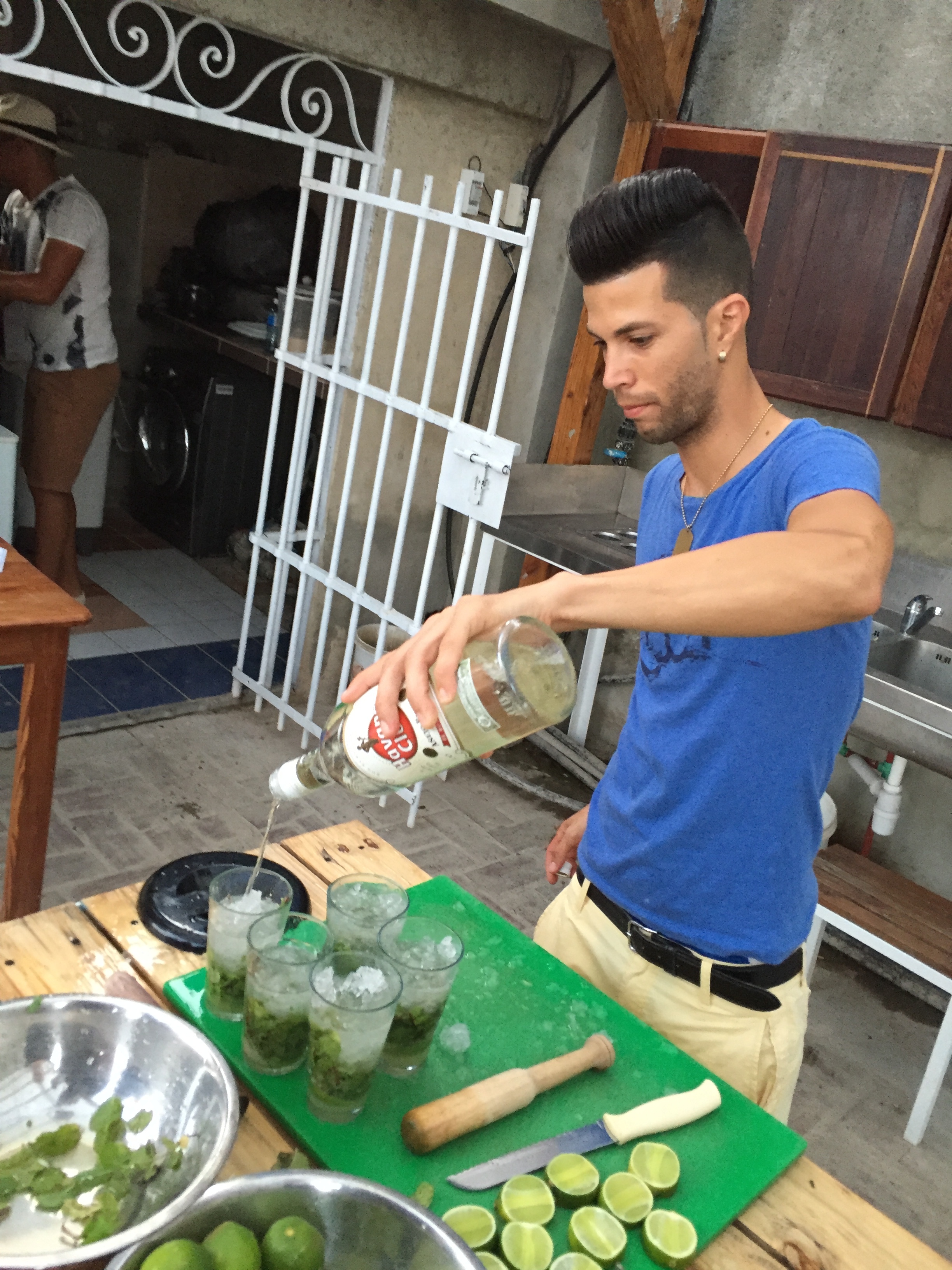 The first (and best) mojitos of the trip--they were mostly rum... ;)