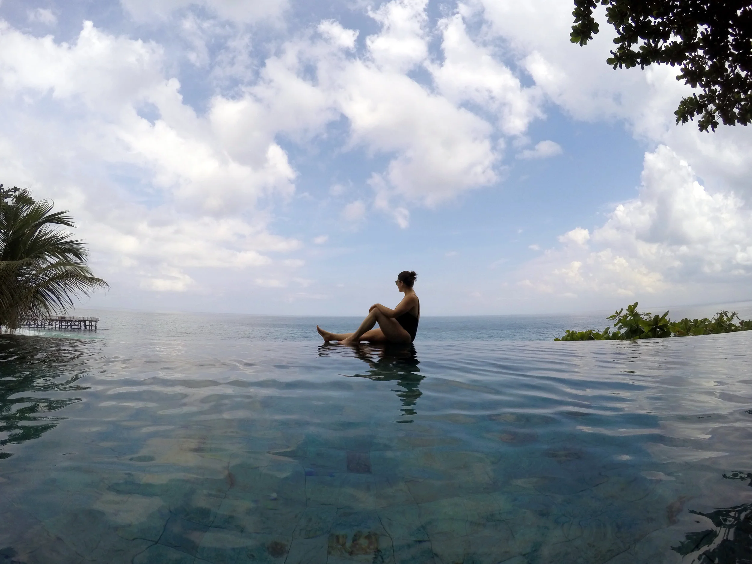 Enjoying the view of the coast in Jimbaran