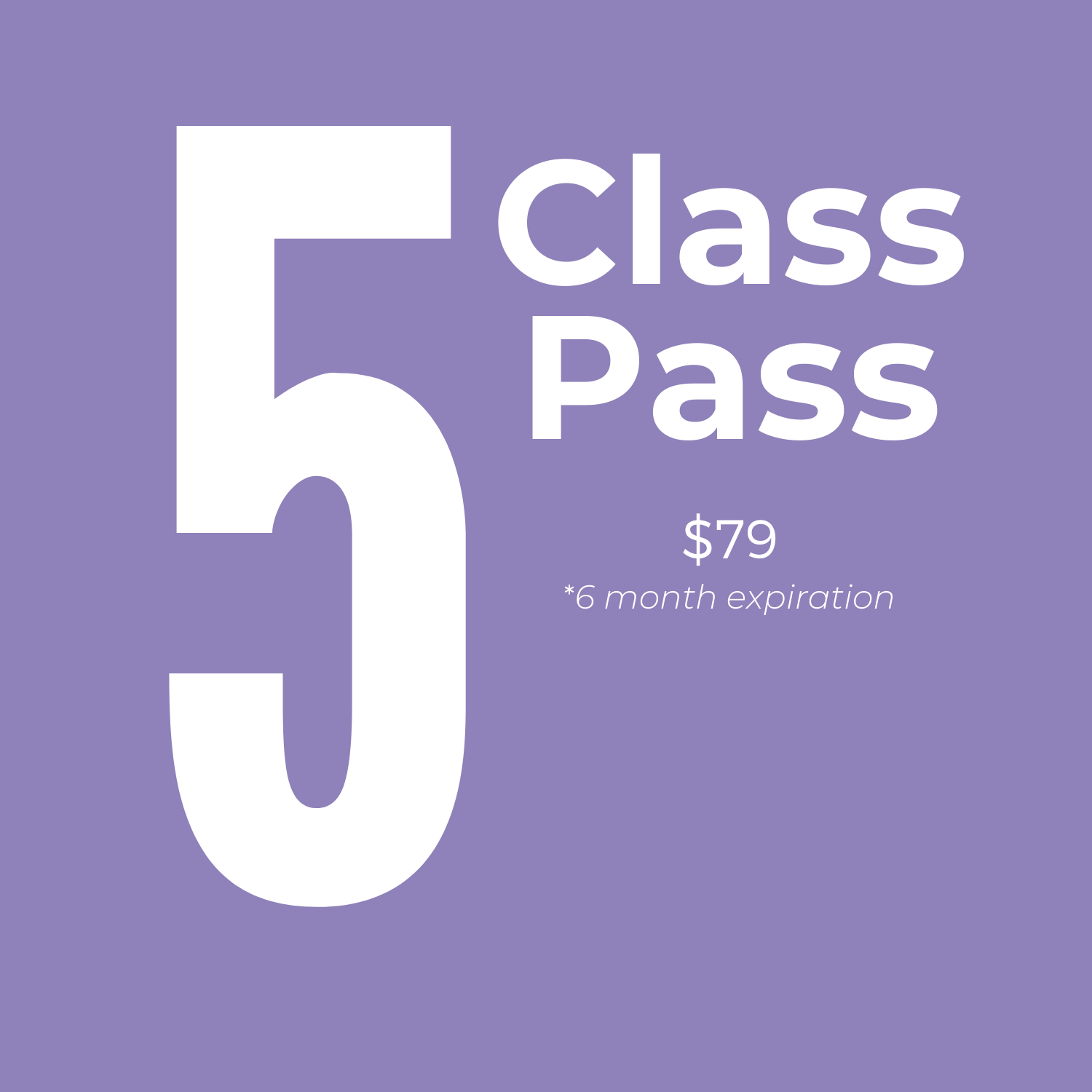 5 Class Pass (Copy)
