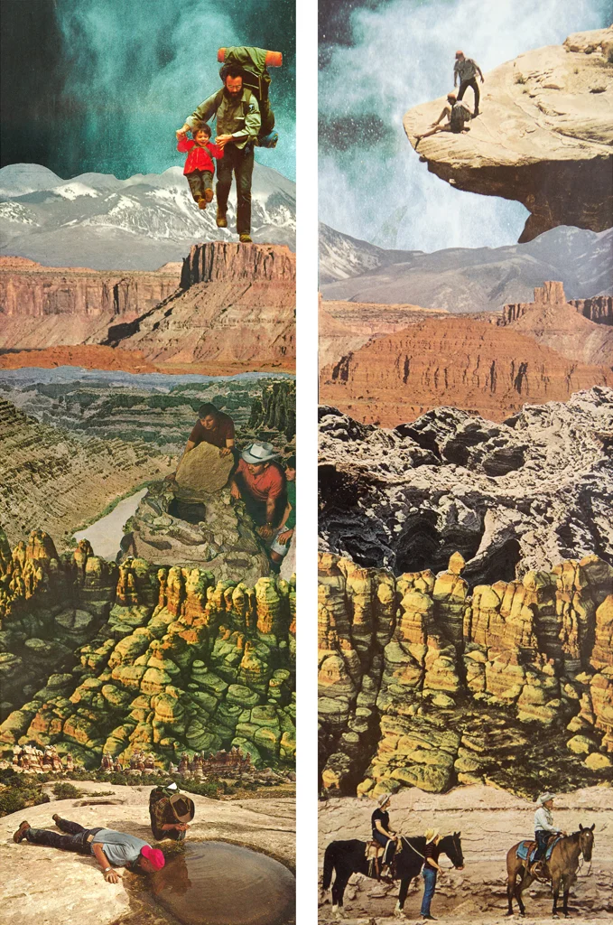 Walking On Pins and Needles (diptych)