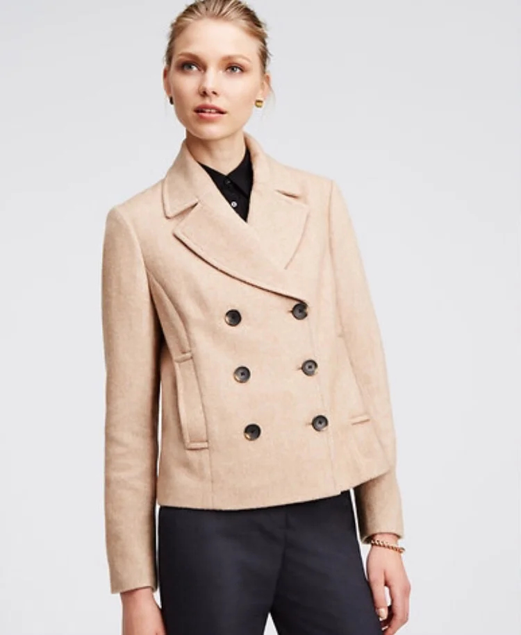 ann taylor peacoat