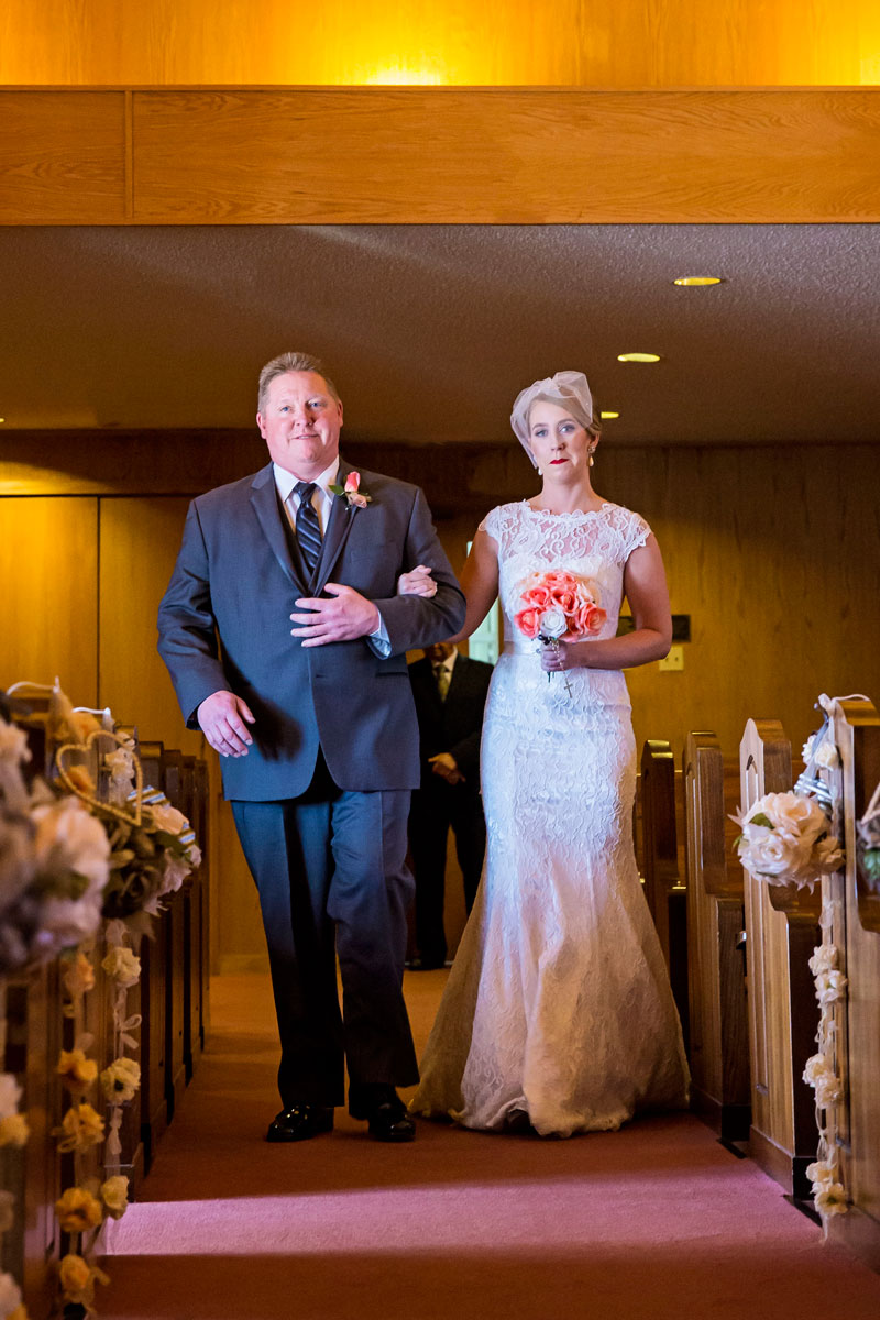 Down the aisle they come! So exciting!