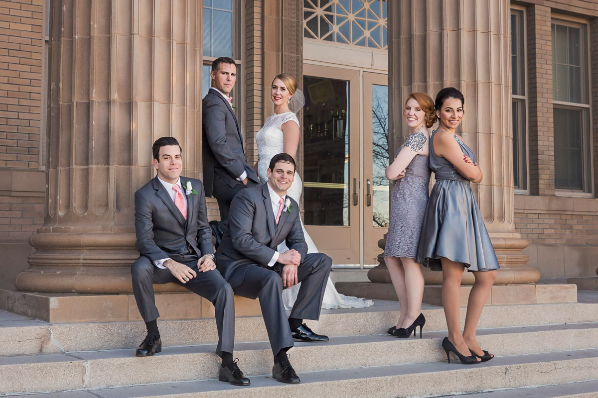 mixed wedding party