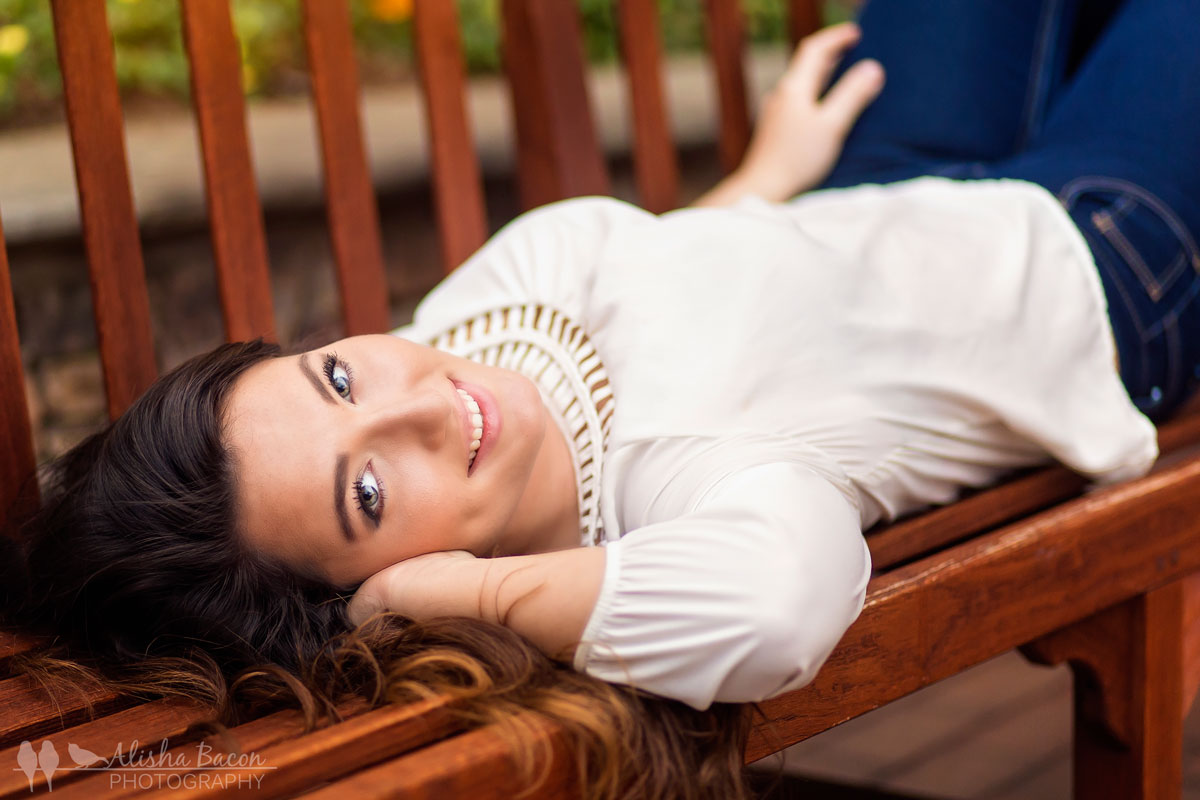 Simple and sweet! A classy senior portrait of Grace. 