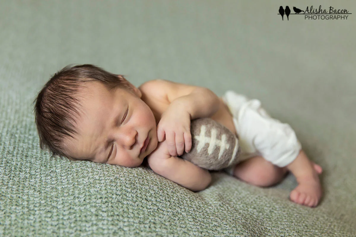 Newborn football fan