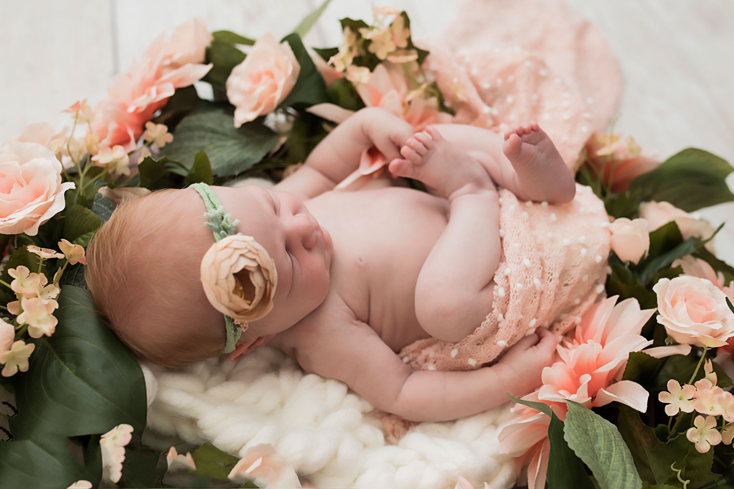 I love her sweet profile in this wreath; such a beauty!
