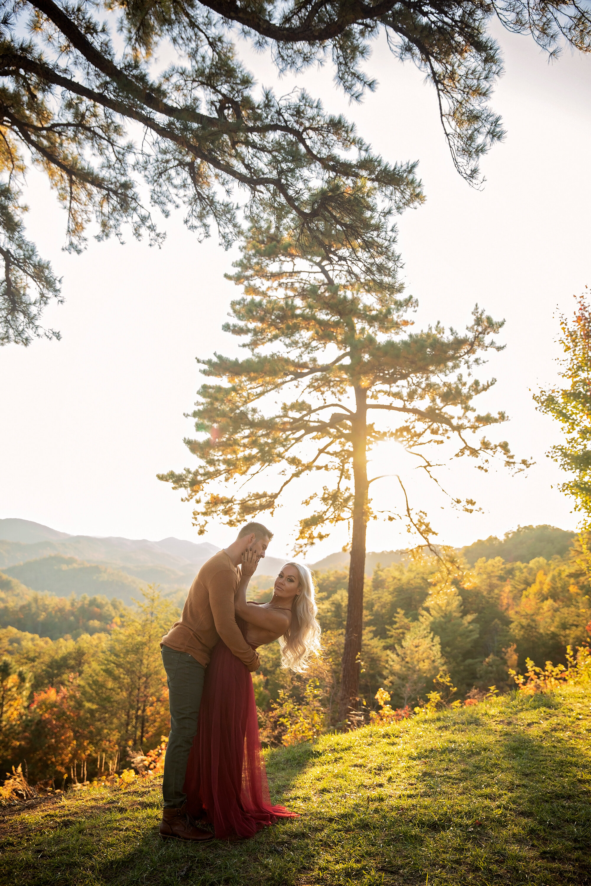 Smoky-mountain-enagement-picture-golden-hour-red-dress-gatlinburg-photographers.jpg