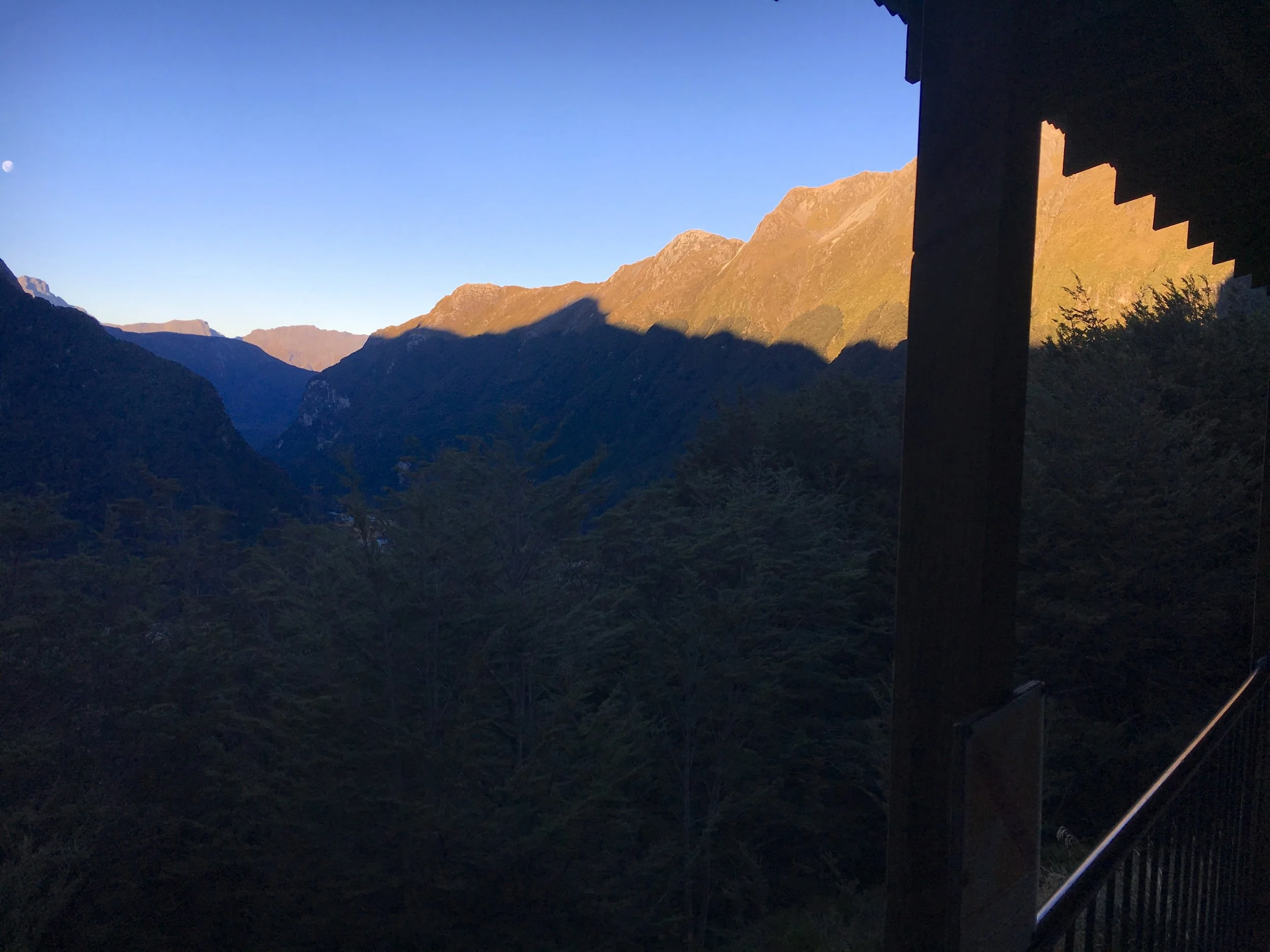 Routeburn Falls hut, day 2