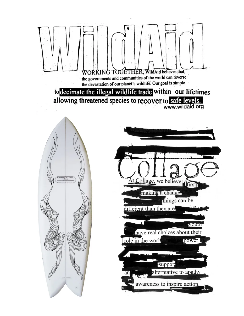  Wild Aid, Surfrider Foundation and Collage Non-profit Collaborations 