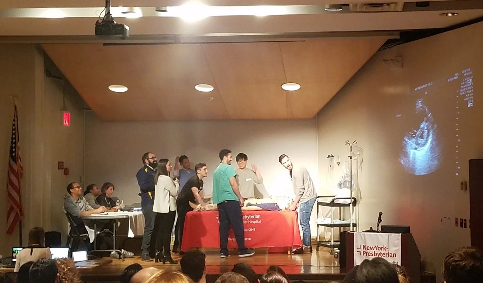 Surprising no one, Dr. Halpern commands, saves a life, and gets the crowd laughing. "No one makes Ultrasound D-Sign Jokes like Zach" - Hippocrates