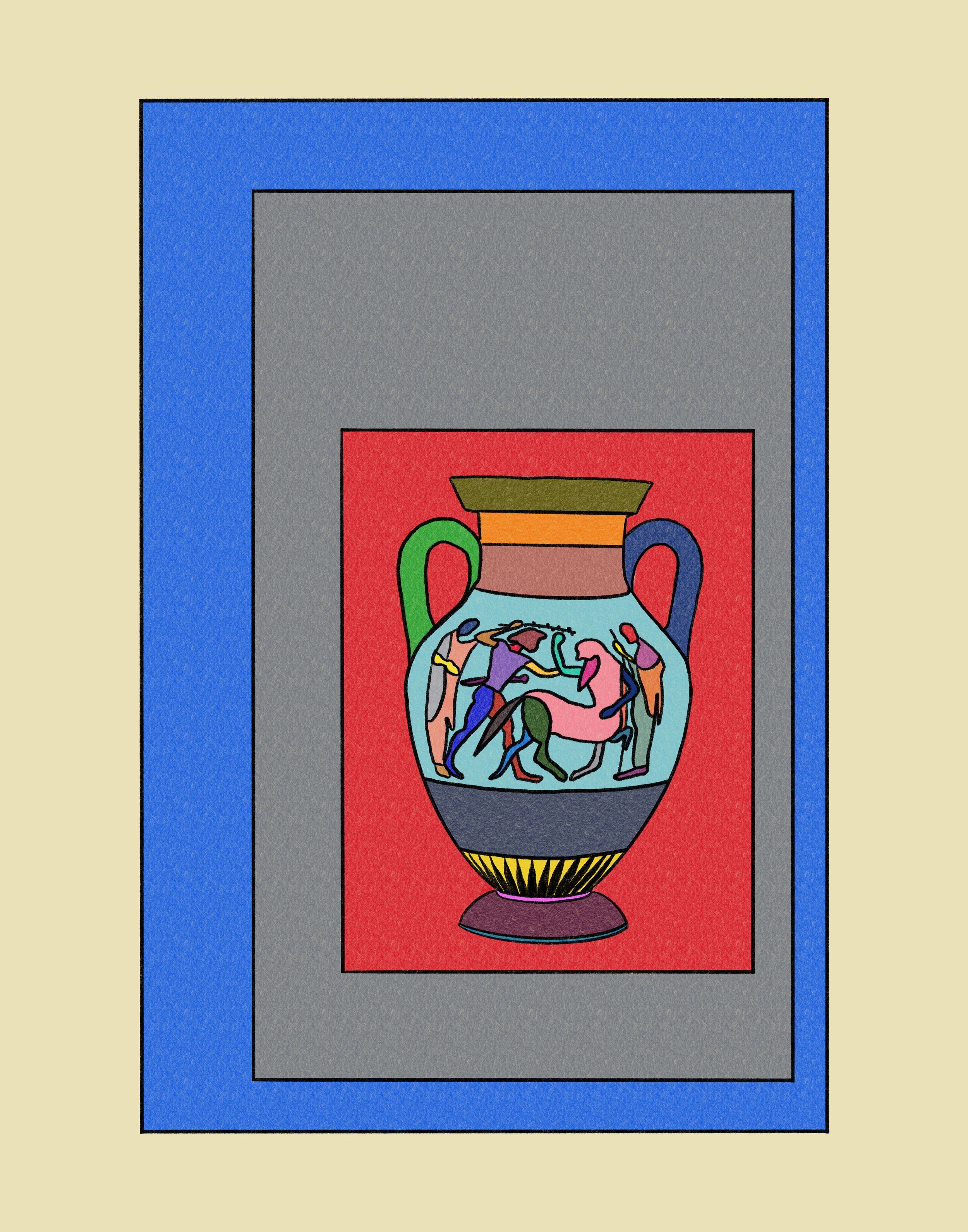 “Storage Jar With Herakles Attacking A Centaur” .jpg
