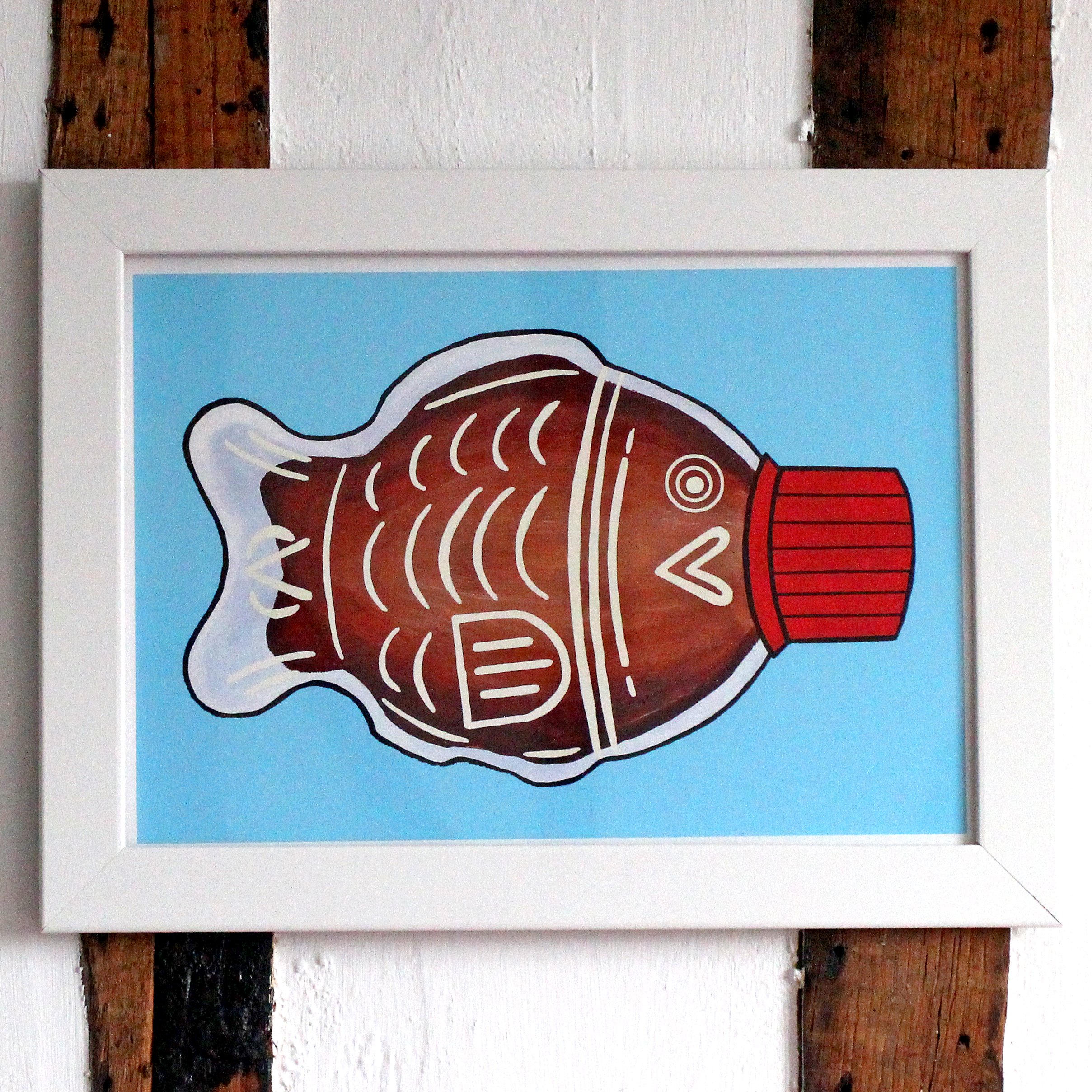 Soy Sauce Fish Art Print Illustration A4 Size Pop Art Print — Ian Viggars