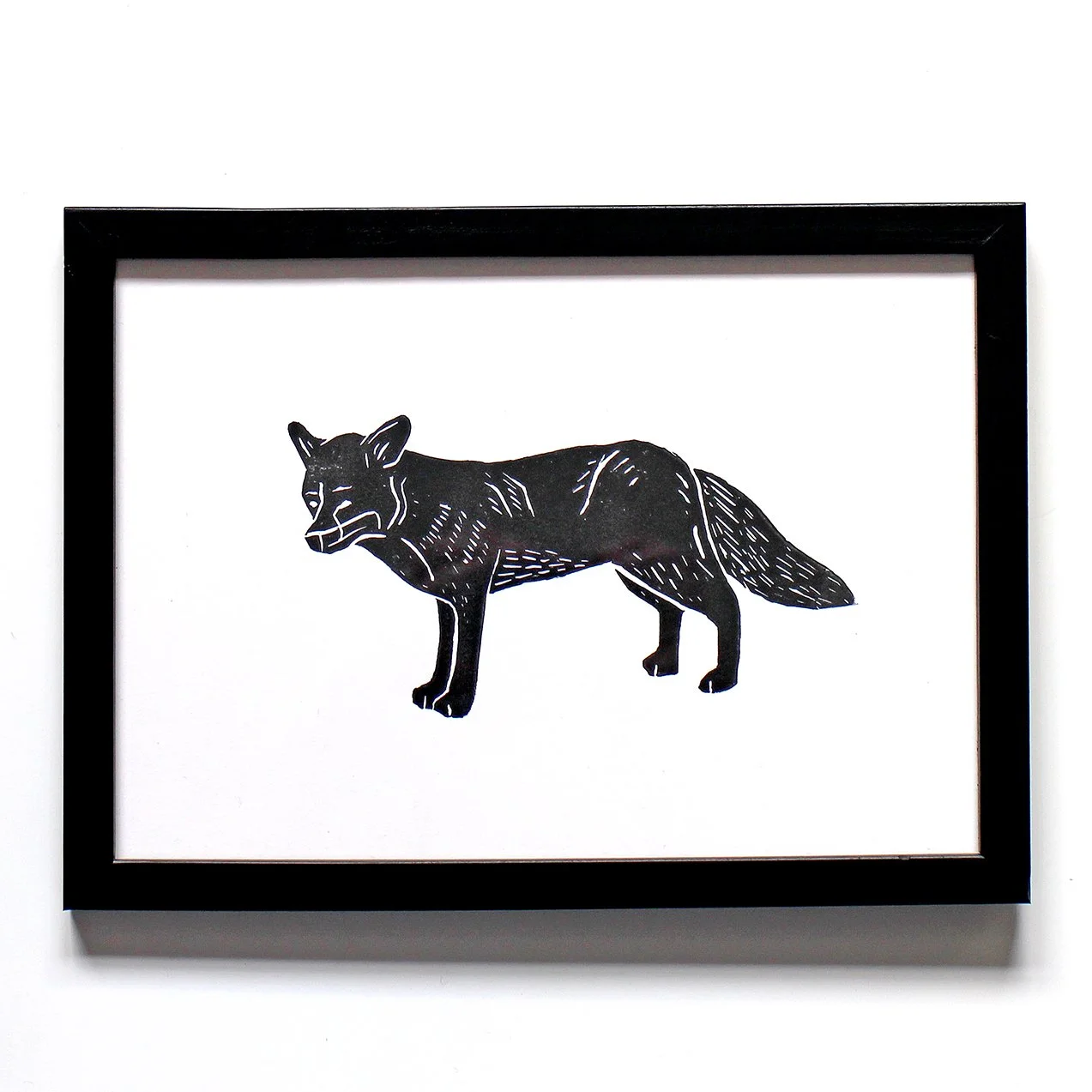 Black Fox A5 Framed White.jpg
