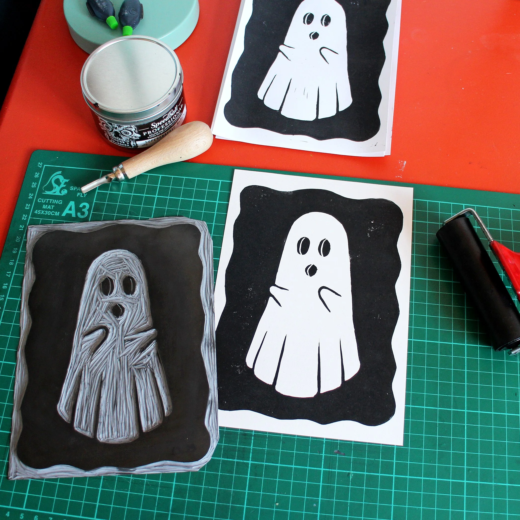 Ghost A5 Linocut Board 2.jpg